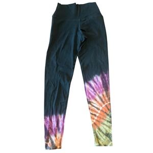 Electric & Rose Revolve Tie Dye High Waist Leggings Black Pink‎ Orange Green S